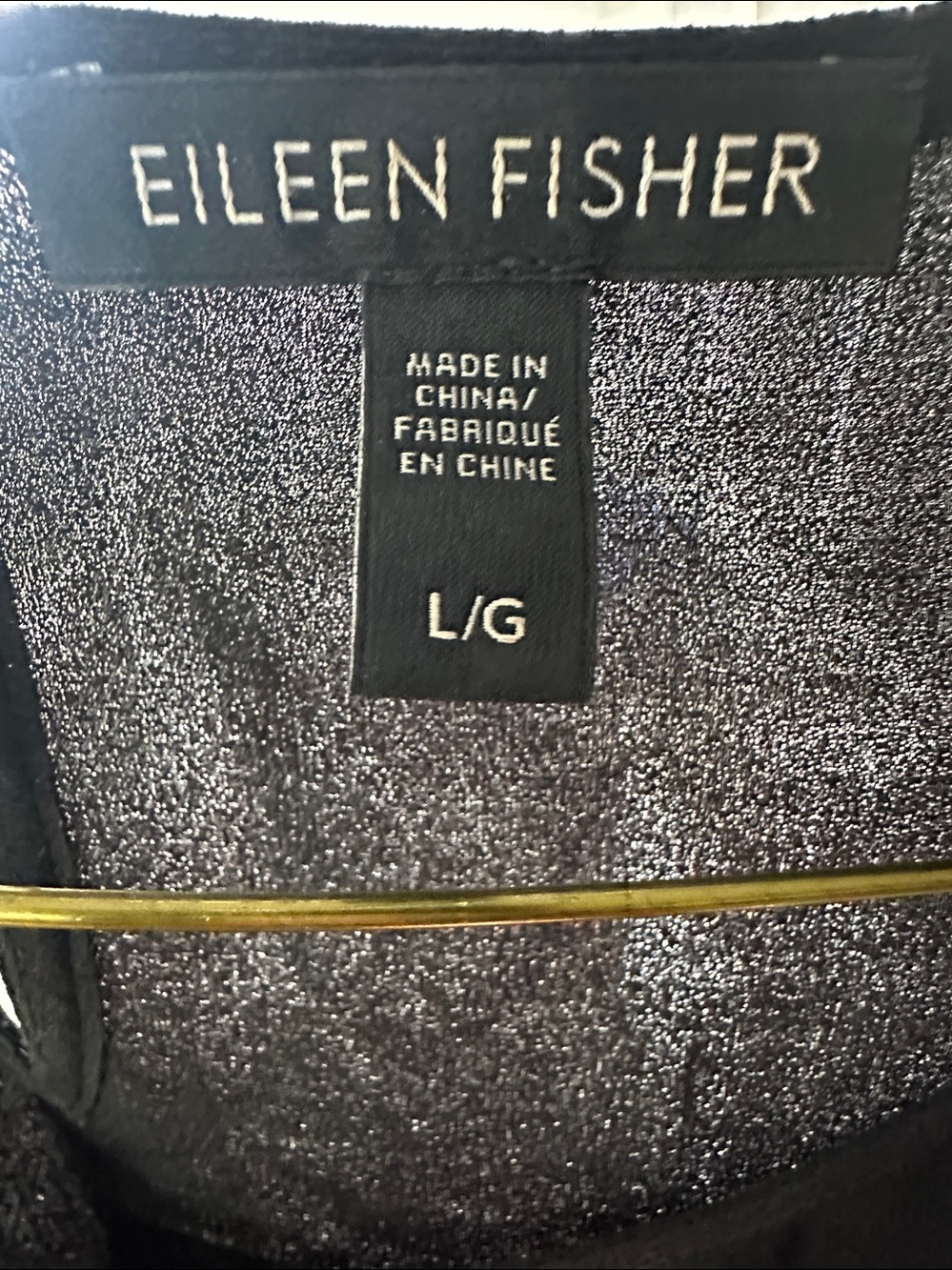Eileen Fisher Black Sleeveless Silk Shell - Picture 2 of 3